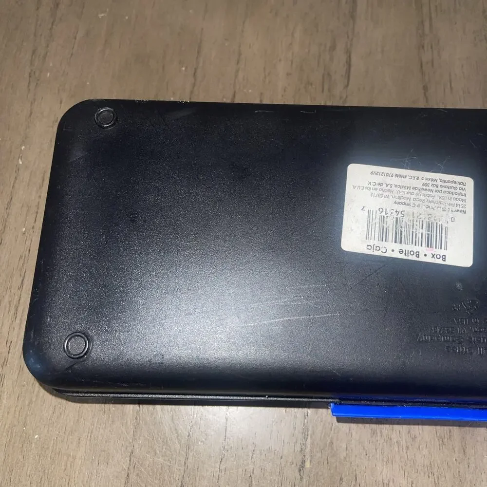 Vintage 90's Spacemaker Pencil & Ruler Boxes Newell Office Products Blue Black